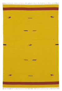 Tappeto Kelim - Tendenza - 180 x 120 cm - giallo