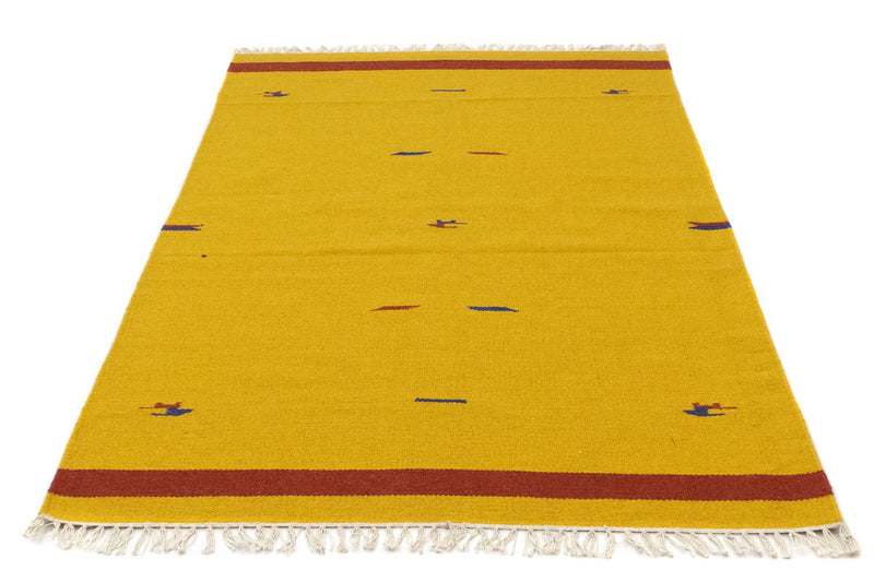 Kelim Teppich - Trendy 180 x 120 cm - gelb