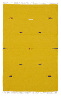 Tappeto Kelim - Tendenza - 180 x 120 cm - giallo