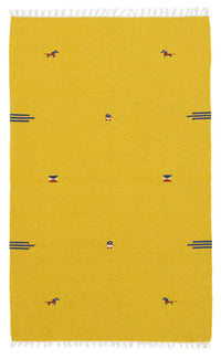Tapis Kelim - Tendance - 180 x 120 cm - jaune