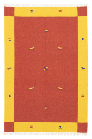 Kelim Teppich - Trendy 180 x 120 cm - orange