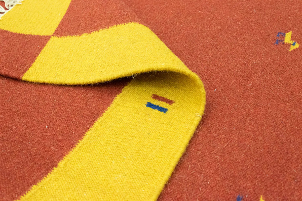 Kelim Teppich - Trendy 180 x 120 cm - orange