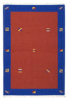 Kilim moderne Tapis 120x180cm - Tapis en laine - rouge - Rectangle / Rouge / 120 x 180 cm Rectangle