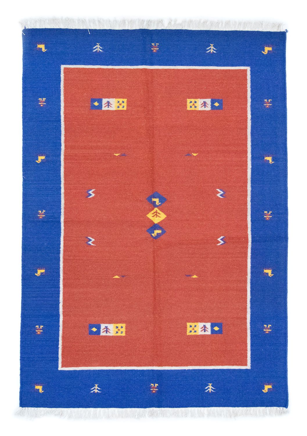 Kelim Teppich - Trendy 200 x 140 cm - rot