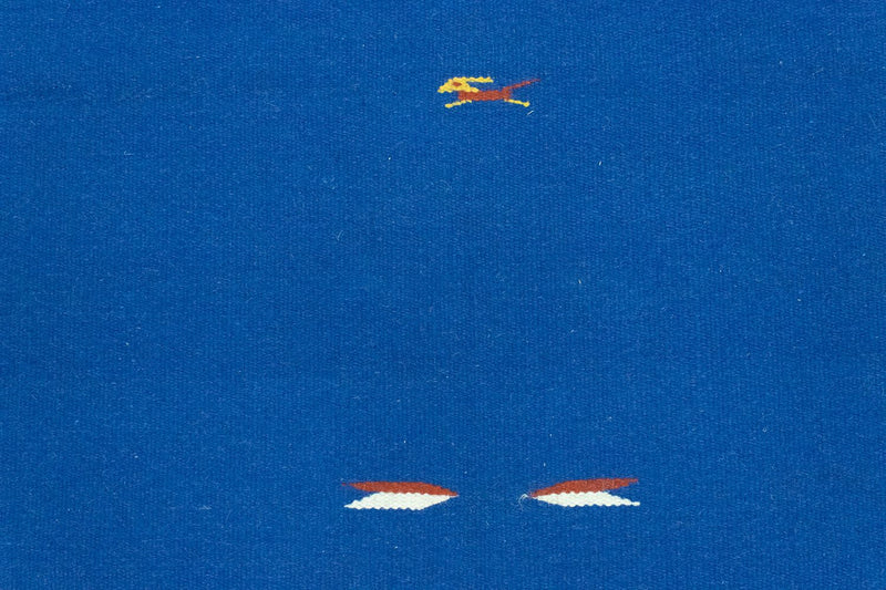 Kelim Teppich - Trendy 180 x 120 cm - blau