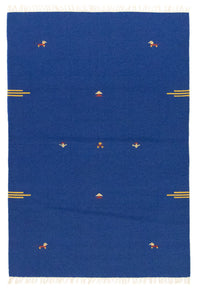 Tapis Kelim - Tendance - 180 x 120 cm - bleu