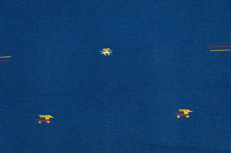 Kelim Teppich - Trendy 180 x 120 cm - blau