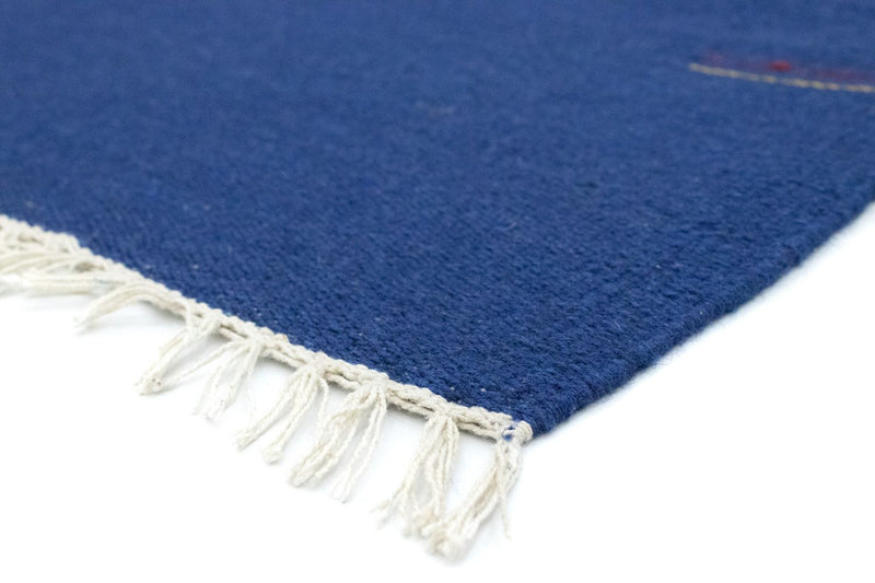 Kelim Teppich - Trendy 180 x 120 cm - blau