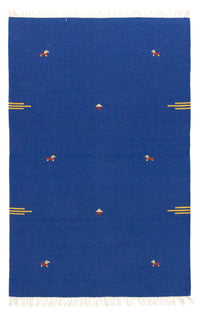Tapis Kelim - Tendance - 180 x 120 cm - bleu
