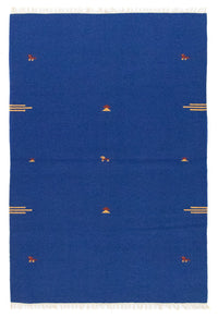 Tapis Kelim - Tendance - 180 x 120 cm - bleu