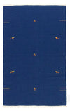 Kilim moderne Tapis 120x180cm - Tapis en laine - bleu - Rectangle / Bleu / 120 x 180 cm Rectangle