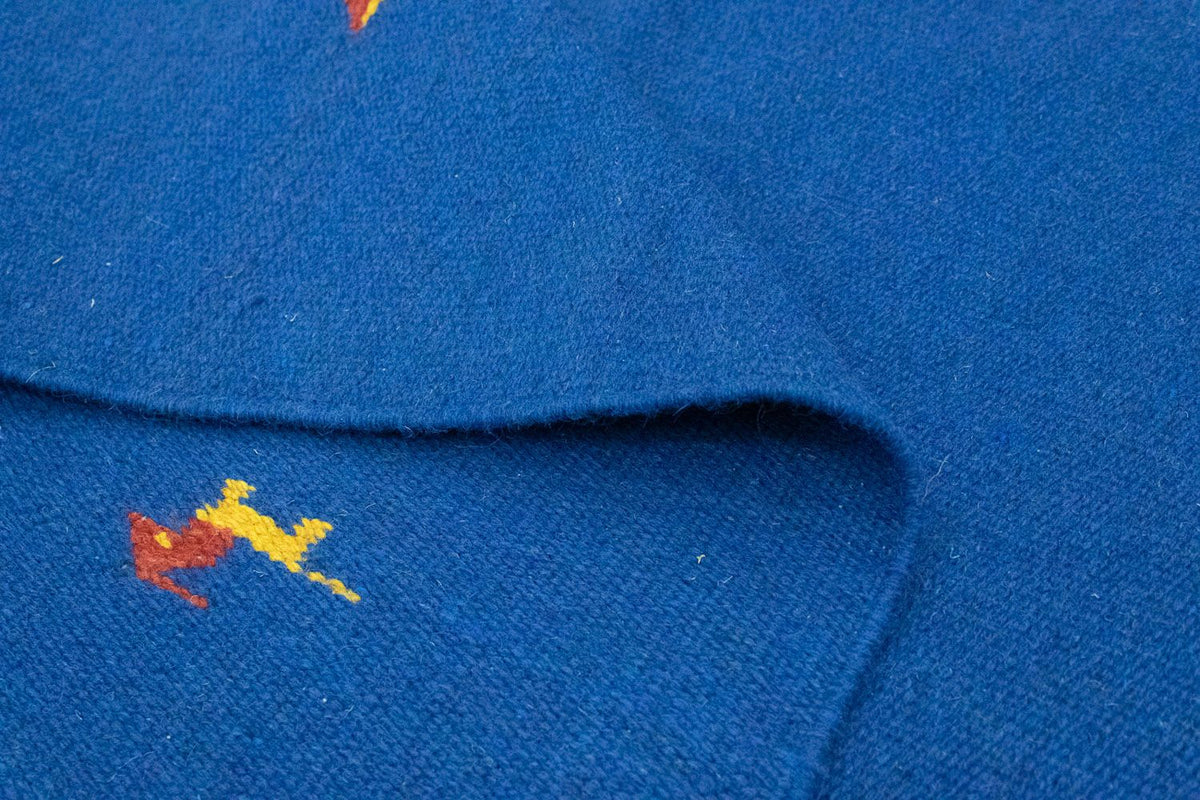 Kelim Teppich - Trendy 180 x 120 cm - blau