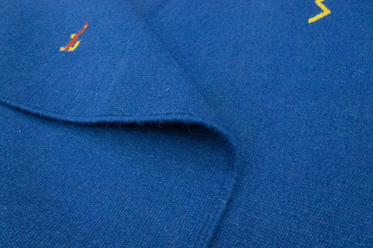 Kelim Teppich - Trendy 180 x 120 cm - blau