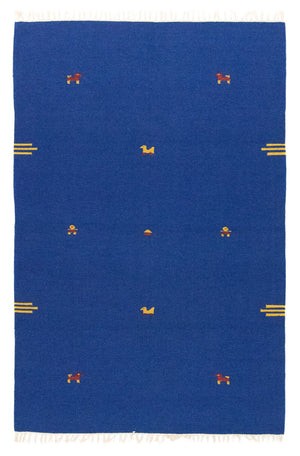 Kelim Teppich - Trendy 180 x 120 cm - blau