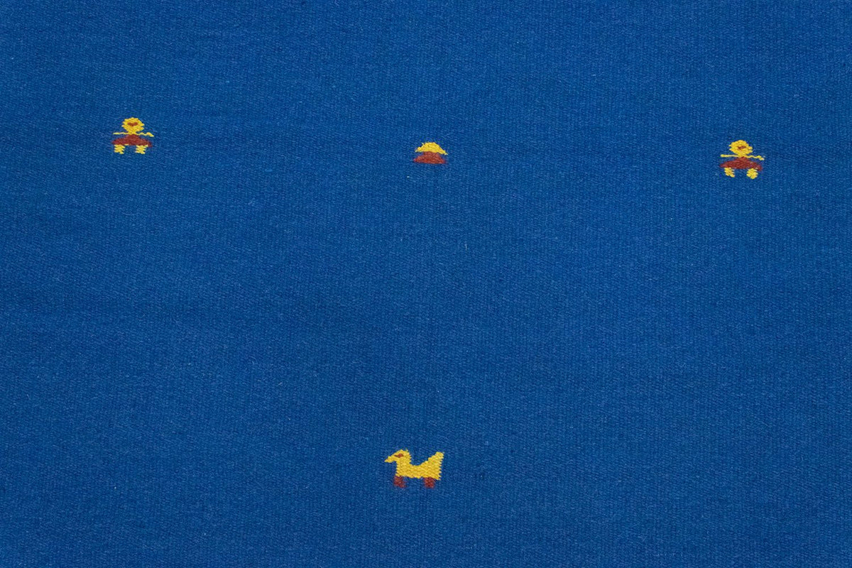 Kelim Teppich - Trendy 180 x 120 cm - blau