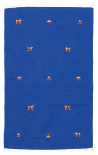 Tapis Kelim - Tendance - 180 x 120 cm - bleu