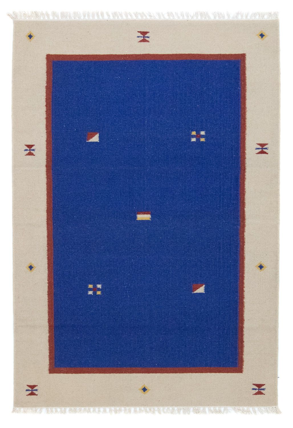 Kelim Teppich - Trendy 180 x 120 cm - blau