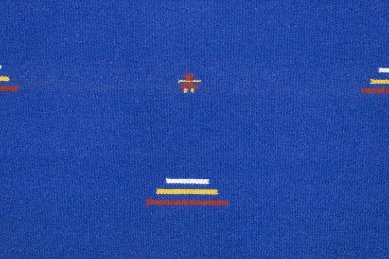 Kelim Teppich - Trendy 180 x 120 cm - blau