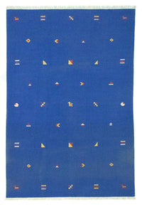 Tapis Kelim - Tendance - 300 x 200 cm - bleu