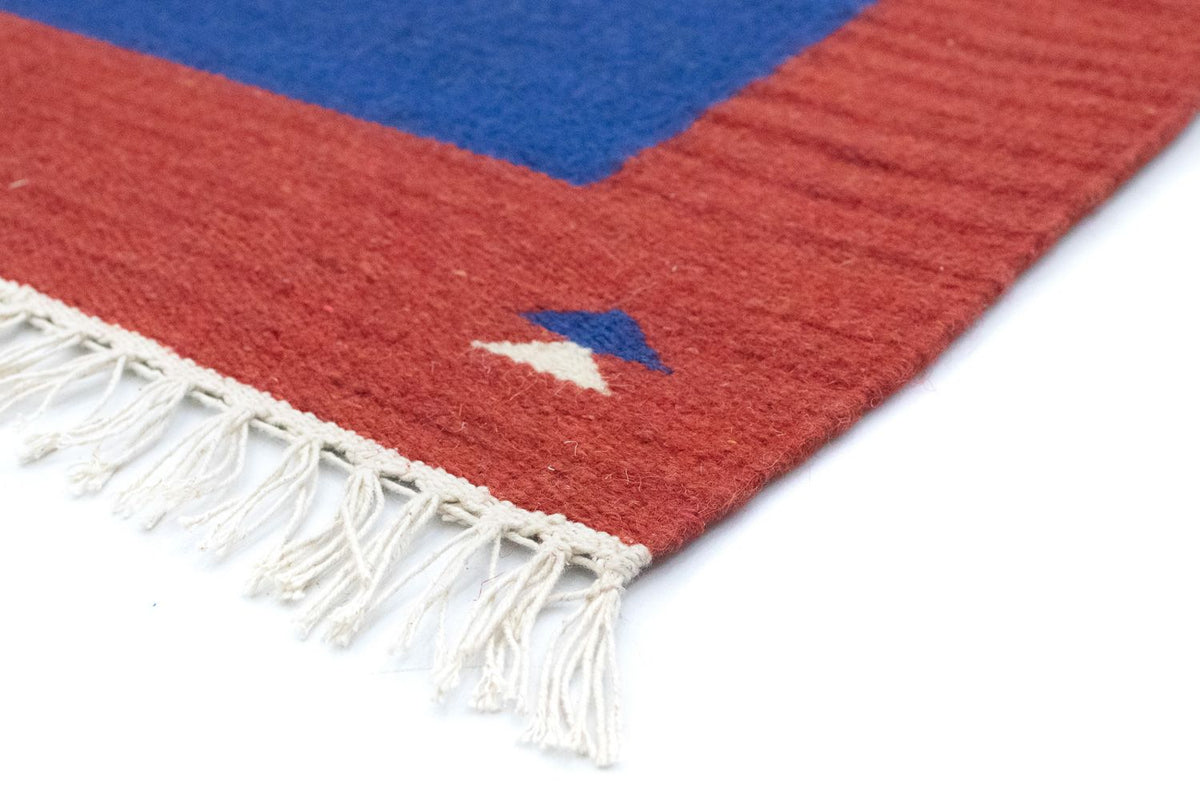 Kelim Teppich - Trendy 120 x 180 cm - blau