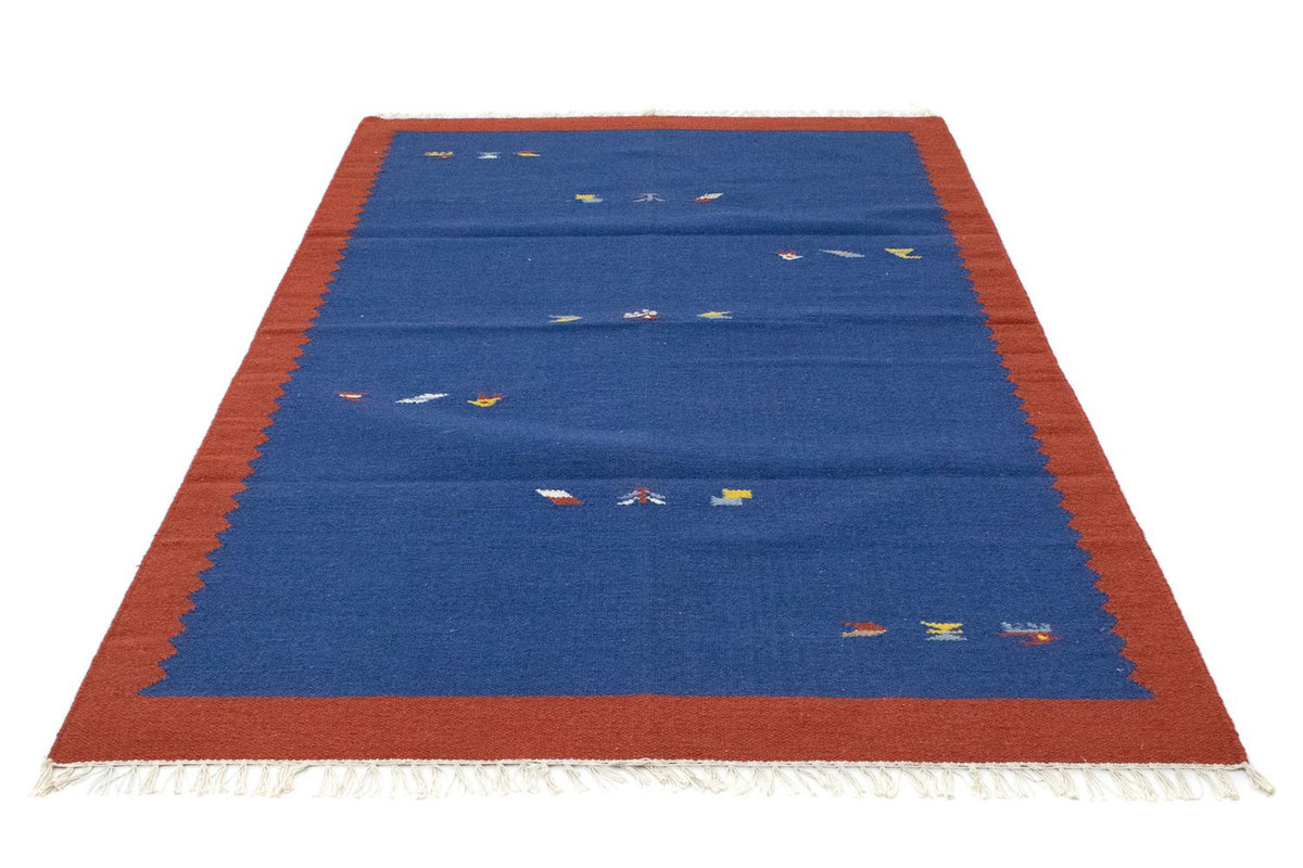 Kelim Teppich - Trendy 180 x 120 cm - blau