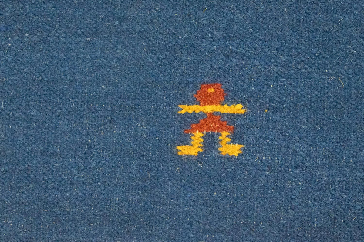 Kelim Teppich - Trendy 200 x 140 cm - blau