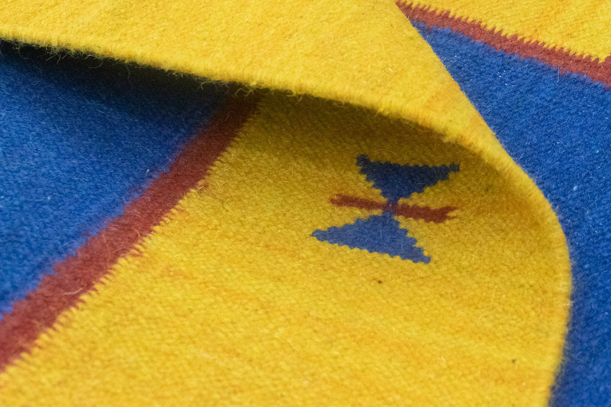 Kelim Teppich - Trendy 200 x 140 cm - blau