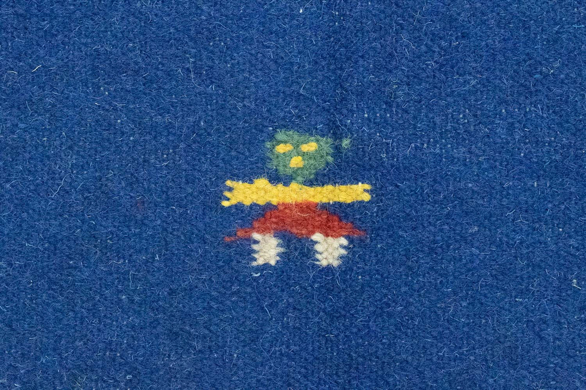 Kelim Teppich - Trendy 200 x 140 cm - blau