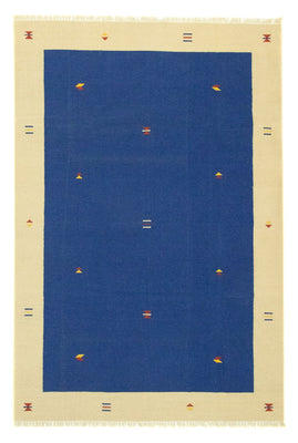 Kelim Teppich - Trendy 300 x 200 cm - blau