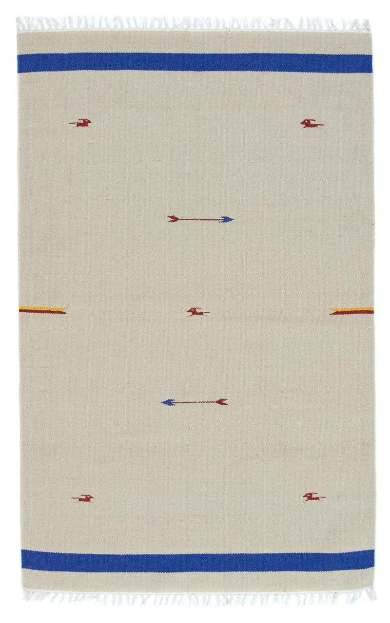 Kelim Teppich - Trendy 180 x 120 cm - beige