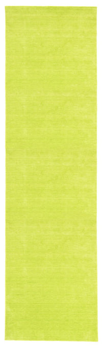 Tappeto corsia Tappeto Gabbeh - Indus - 400 x 80 cm - verde lime