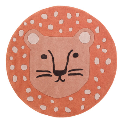Lion Tapis Enfant Rond