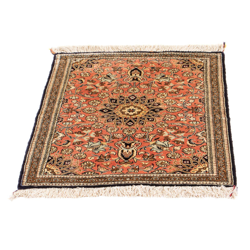 Seidenteppich - Ghom Seide - Premium - 80 x 60 cm - rot