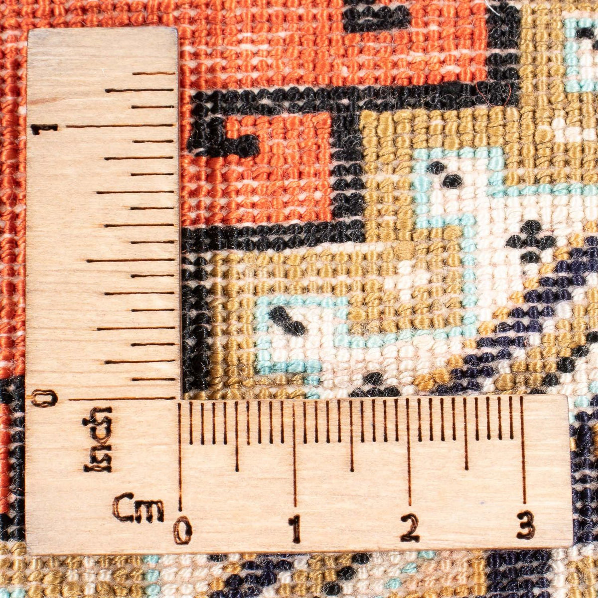 Seidenteppich - Ghom Seide - Premium - 77 x 56 cm - orange