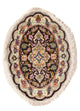 Perserteppich - Täbriz - Royal oval  - 68 x 48 cm - schwarz