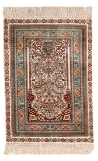 Tapis oriental - Hereke - 91 x 62 cm - multicolore