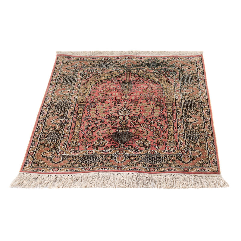 Seidenteppich - China Seide - 86 x 64 cm - rot