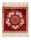 China Teppich quadratisch  - 31 x 31 cm - rot