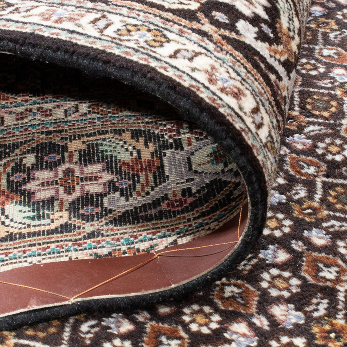 Perserteppich - Täbriz - Royal - 195 x 154 cm - dunkelbeige