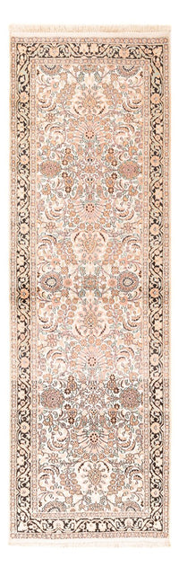Tappeto corsia Tappeto di seta - Seta del Kashmir - 280 x 96 cm - rosa