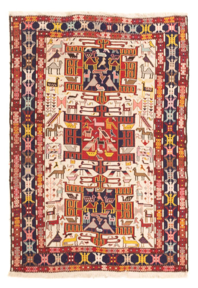 Kilim en soie Tapis 109x135cm