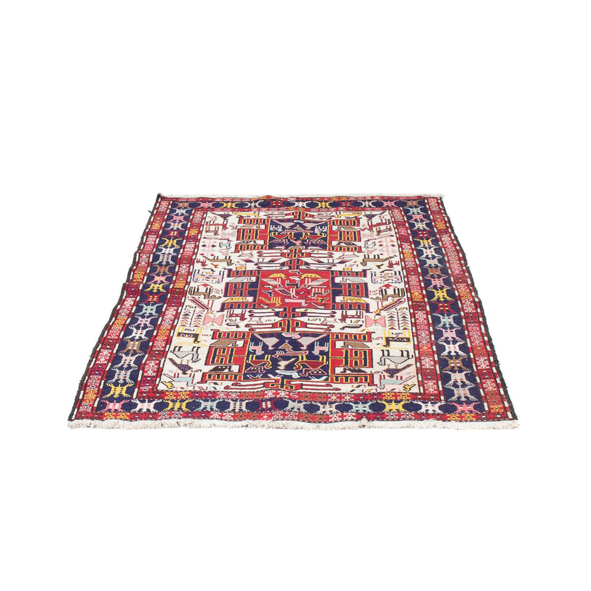 Läufer Kelim - Oriental - 135 x 109 cm - mehrfarbig