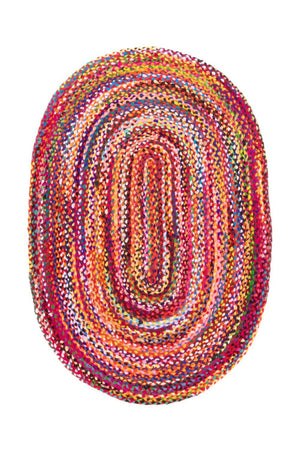 Sisalteppich - ML-Indigostripy - oval