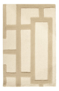Tapis en laine - 90 x 60 cm - beige