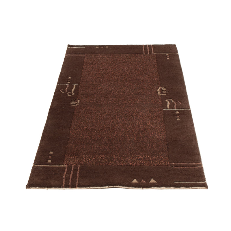 Tapis Népalais - 140 x 70 cm - beige foncé