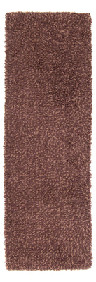Läufer Hochflor - 207 x 67 cm - braun