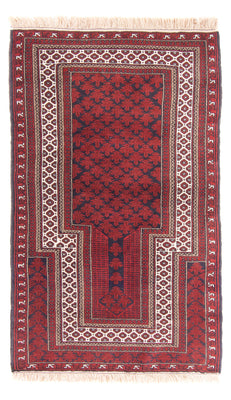 Belutsch Teppich - Gebetsteppich - 154 x 92 cm - rot