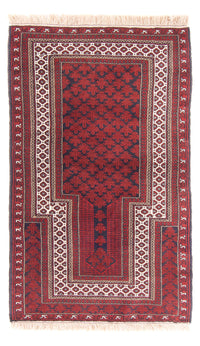 Tapis Belutsch - Tapis de prière - 154 x 92 cm - rouge