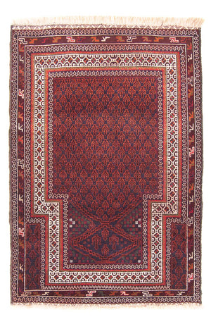 Belutsch Teppich - Gebetsteppich - 146 x 99 cm - dunkelblau