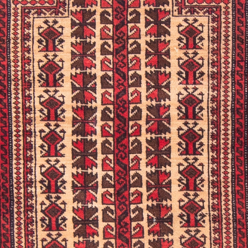 Belutsch Teppich - Gebetsteppich - 132 x 95 cm - beige